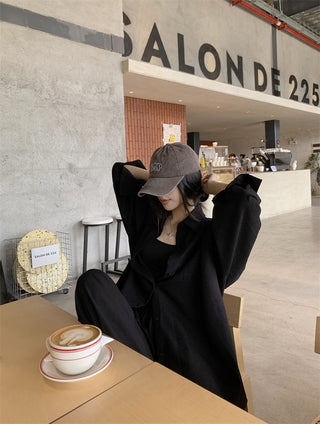 Loose Shirt with Draped Pants