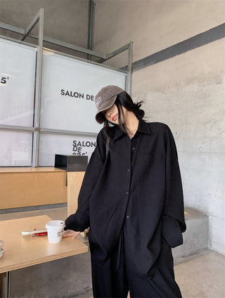 Loose Shirt with Draped Pants