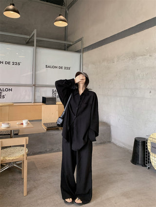 Loose Shirt with Draped Pants