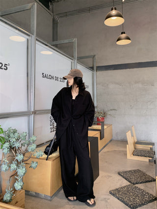 Loose Shirt with Draped Pants