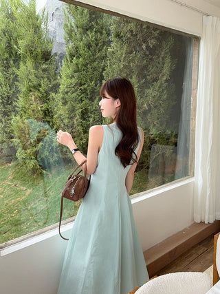 Sleeveless Vest with White Dress