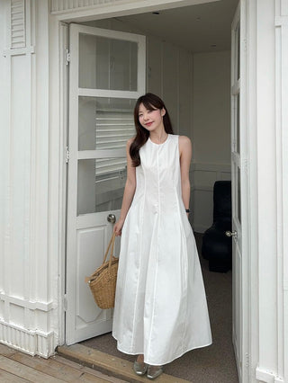 Sleeveless Vest with White Dress