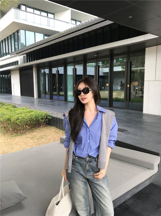 Striped Blue Shirt