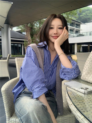 Striped Blue Shirt