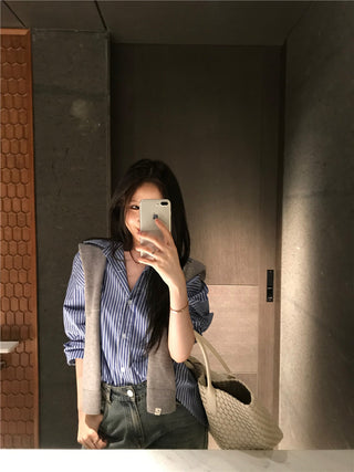 Striped Blue Shirt