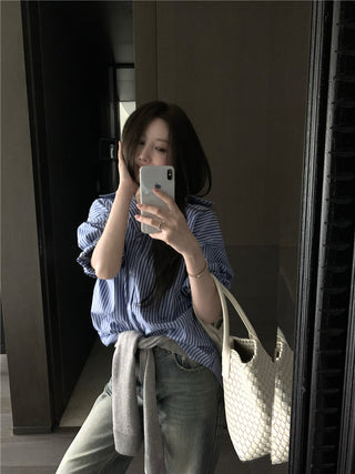 Striped Blue Shirt