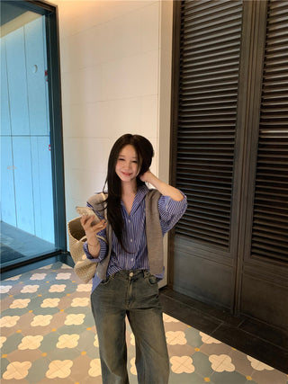 Striped Blue Shirt