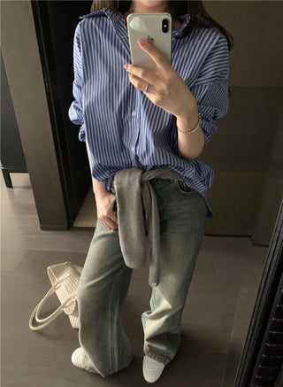 Striped Blue Shirt