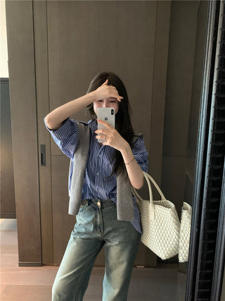 Striped Blue Shirt