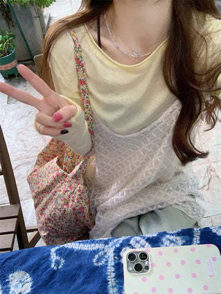 Long Sleeve with Lace Blouse