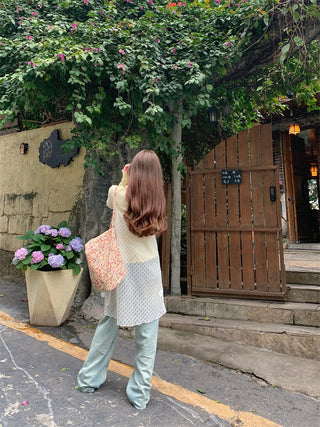 Long Sleeve with Lace Blouse