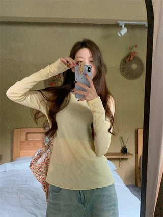 Long Sleeve with Lace Blouse