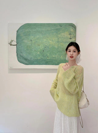 Green Pullover Sweater
