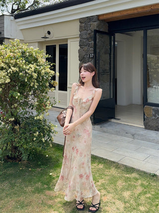 Ruffled Floral Dress