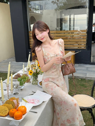 Ruffled Floral Dress