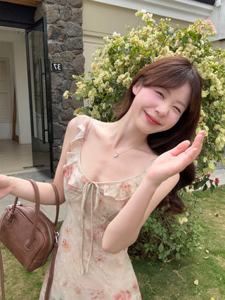 Ruffled Floral Dress