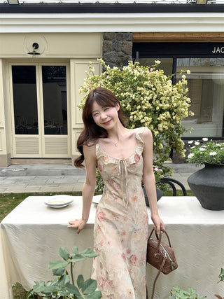 Ruffled Floral Dress