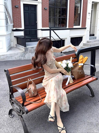 Ruffled Floral Dress