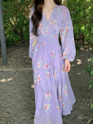 Floral V-Neck Dress