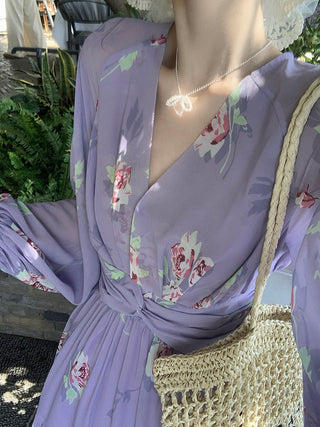 Floral V-Neck Dress