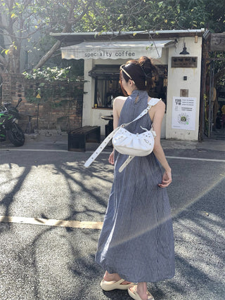 Striped Halter Dress