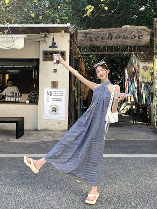 Striped Halter Dress