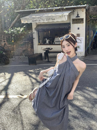 Striped Halter Dress