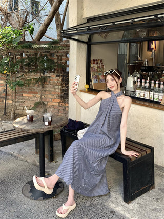 Striped Halter Dress