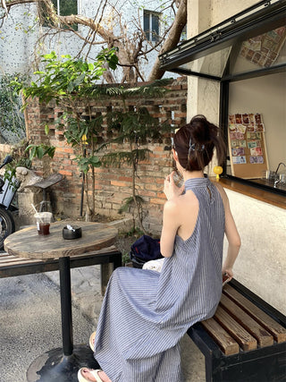 Striped Halter Dress