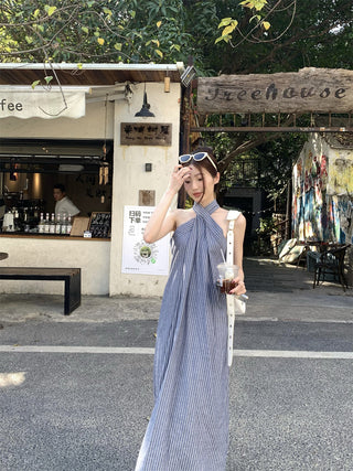 Striped Halter Dress