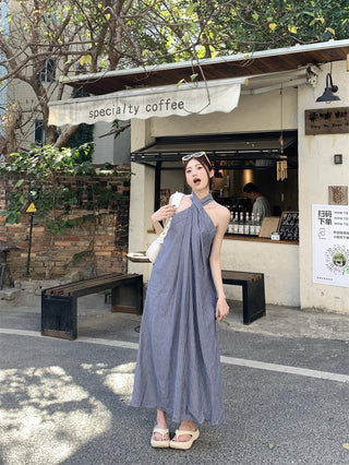 Striped Halter Dress