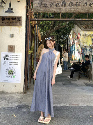 Striped Halter Dress