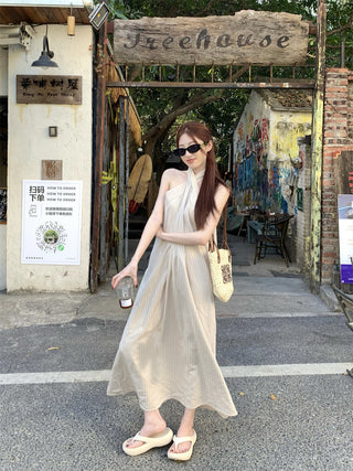 Striped Halter Dress