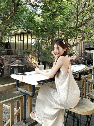 Striped Halter Dress