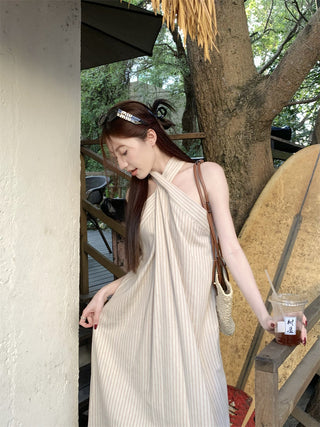 Striped Halter Dress