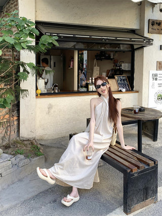 Striped Halter Dress