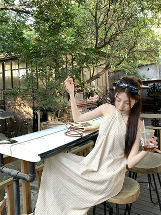 Striped Halter Dress