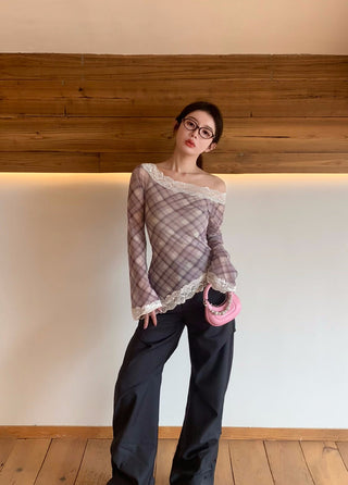 Pattern Off-Shoulder Top