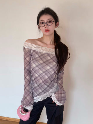 Pattern Off-Shoulder Top