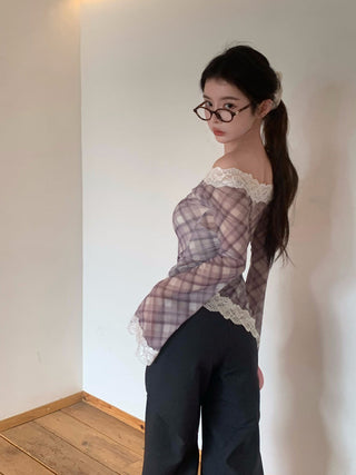 Pattern Off-Shoulder Top