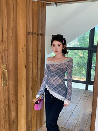 Pattern Off-Shoulder Top