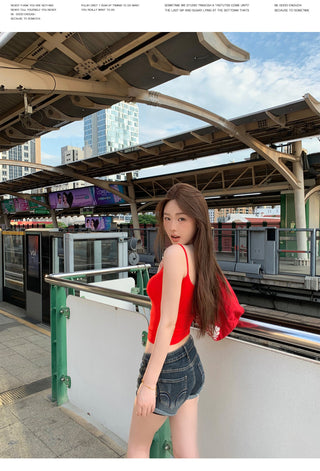 Red Slip Vest with Pad