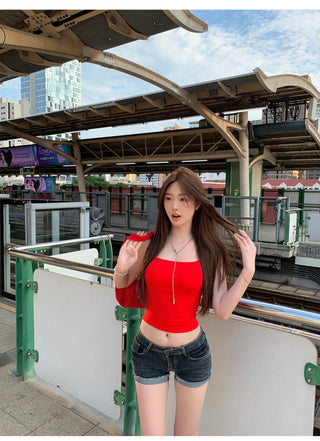 Red Slip Vest with Pad