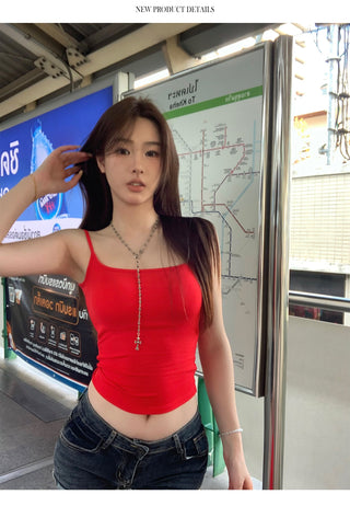 Red Slip Vest with Pad