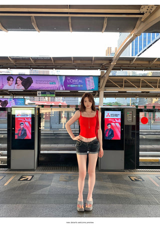 Red Slip Vest with Pad