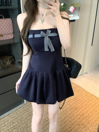 Lace-Up Bow Suspender Skirt