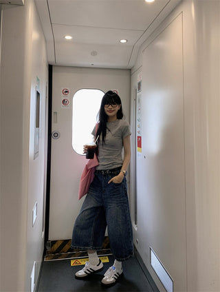 Dog Print Shoulder Top