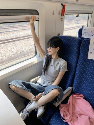 Dog Print Shoulder Top