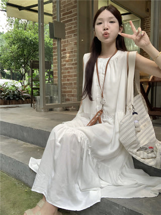 Loose Sleeveless A-Line Dress