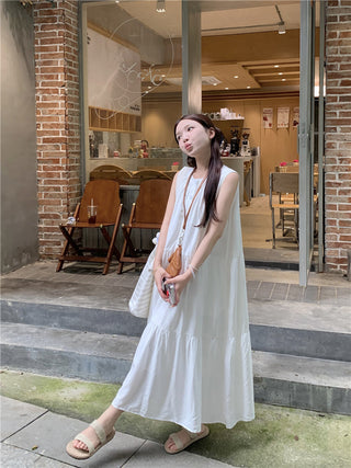 Loose Sleeveless A-Line Dress